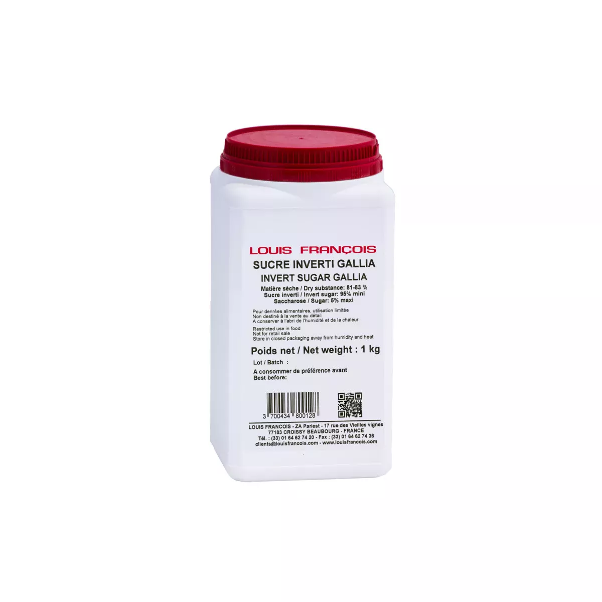 Açúcar Invertido Gallia - 1,0kg ou 15,0kg